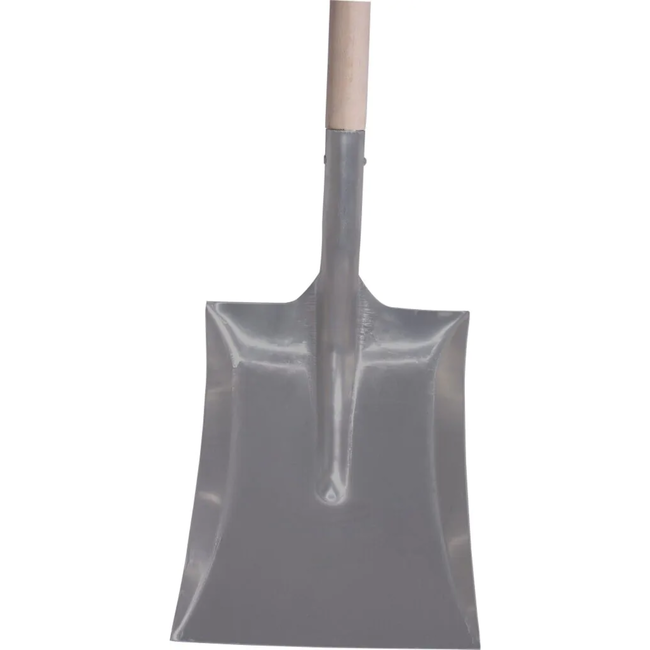 Hendrik Jan Lichte aluminium ballastschop met opstaande randen, D-greep en steel 80 cm FSC