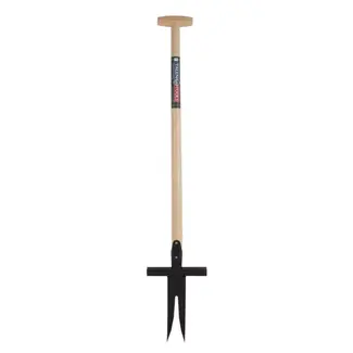 Talen Tools Zuringsteker - Distelsteker - 2 tanden - Essenhouten steel - 85 cm
