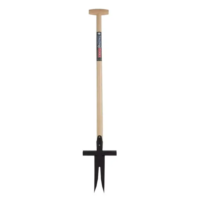 Talen Tools Zuringsteker - Distelsteker - 2 tanden - Essenhouten steel - 85 cm
