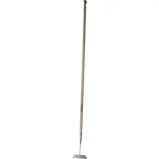 Hendrik Jan Rechte schoffel 14 cm verzinkt met steel 160 cm en hilt voor grof onkruid verwijderen