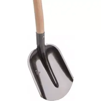 Hendrik Jan Geharde bats 00 voor zware grond, blank blad, essenhouten steel 100 cm met T-greep scheppen