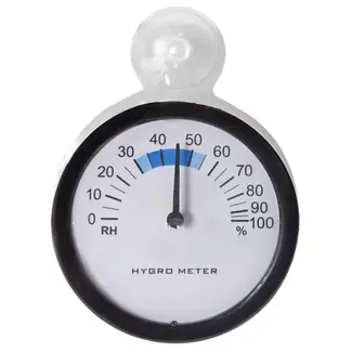 Hendrik Jan Hygrometer rond 85 mm - kunststof - 85 mm - voor sanitair en badkamer - diameter 85 mm - voor sanitair en montage