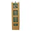 Talen Tools Terrasbezem - Harde haren - Houten steel - Display - 32 stuks
