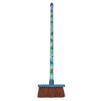 Talen Tools Mini bezem blauw vogel/egel/bij