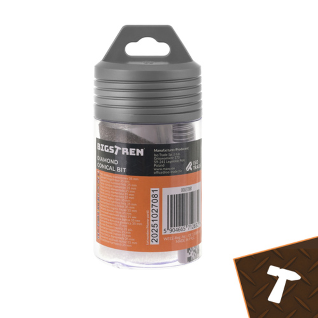 Bigstren Diamant conische boor M14 2-35 mm voor porselein, natuursteen en beton, nat of droog