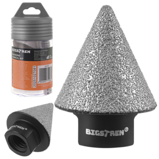 Bigstren Diamant conische boor M14 2-35 mm voor porselein, natuursteen en beton, nat of droog