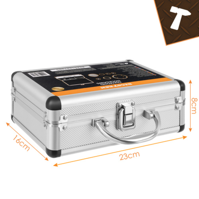 Bigstren Diamant gatenzaagset M14 6-68 mm met adapter en koffer voor porselein en beton