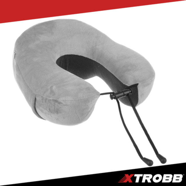 Xtrobb Reiskussen nek van traagschuim met ademende hoes, slaapmasker en oordoppen set