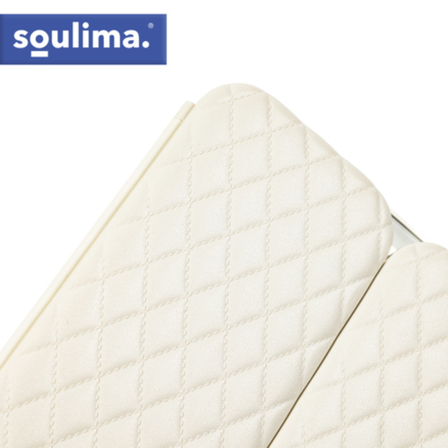 Soulima Verlichte make-upspiegel met 3 panelen, 2x en 3x vergroting en instelbaar licht