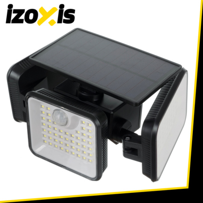 Izoxis Solar LED buitenlamp 180 leds met bewegingssensor en schemersensor, IP65, 3 standen