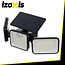 Izoxis Solar LED buitenlamp 180 leds met bewegingssensor en schemersensor, IP65, 3 standen