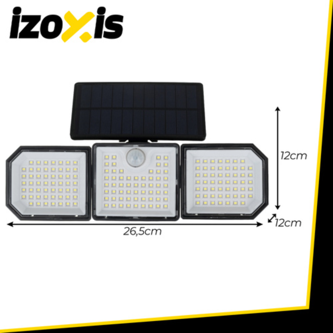 Izoxis Solar LED buitenlamp 167 leds 500 lumen met bewegingssensor, IP65 en afstandsbediening