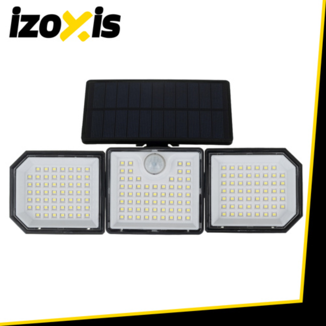 Izoxis Solar LED buitenlamp 167 leds 500 lumen met bewegingssensor, IP65 en afstandsbediening