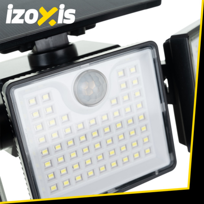 Izoxis Solar LED buitenlamp 167 leds 500 lumen met bewegingssensor, IP65 en afstandsbediening