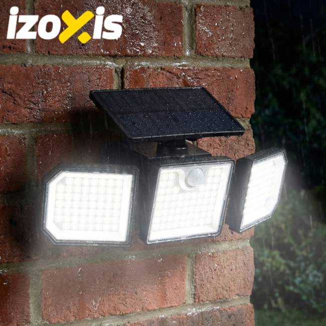 Izoxis Solar LED buitenlamp 167 leds 500 lumen met bewegingssensor, IP65 en afstandsbediening