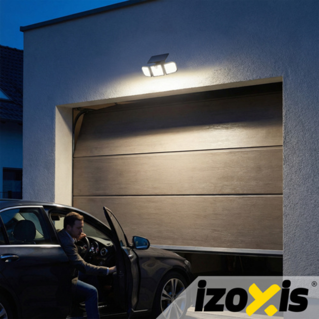 Izoxis Solar LED buitenlamp 167 leds 500 lumen met bewegingssensor, IP65 en afstandsbediening