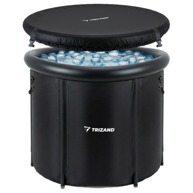 Trizand Opvouwbaar ijsbad 320 liter met 5-laagse isolatie, hoes, pomp en antislip mat