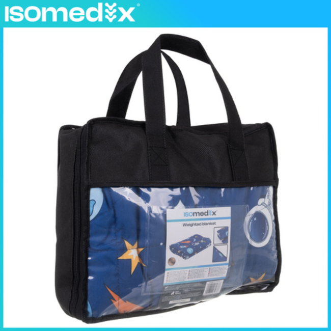 Isomedix Verzwaringsdeken voor kinderen 4 kg 100x150 met glasparels en 7-laagse opbouw