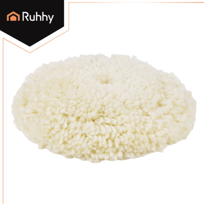 Ruhhy Polijstvacht 130 mm klittenband voor polijsten, krasjes verminderen en wax uitpoetsen