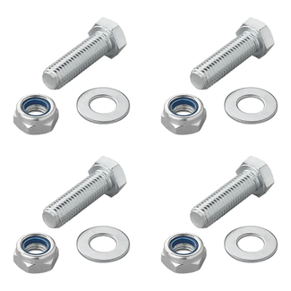 ProPlus Bevestigingsset voor steunpoot M12 x 40 mm met bouten, borgmoeren en ringen