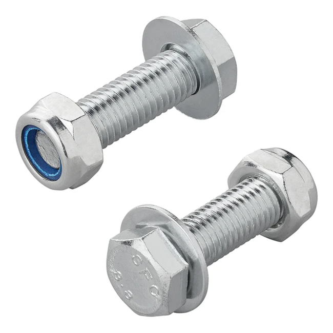 ProPlus Bevestigingsset voor steunpoot M12 x 40 mm met bouten, borgmoeren en ringen