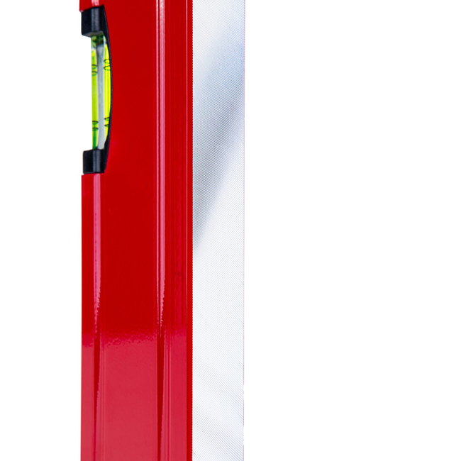 GEKO Aluminium waterpas 400 mm met sterke magneet, 2 libellen en rubber eindkappen