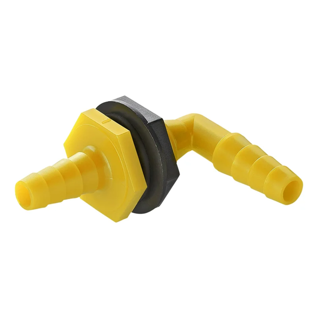 ProPlus Haakse watertankdoorvoer - 10x12 mm - Hittebestendig tot 85°C - Polypropyleen