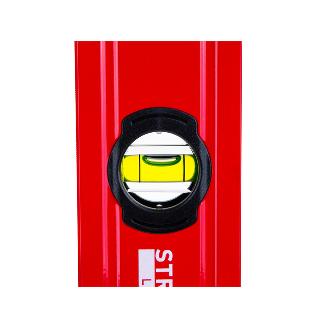 GEKO Aluminium waterpas 150 cm met magneet, 2 libellen en schokdoppen, rood