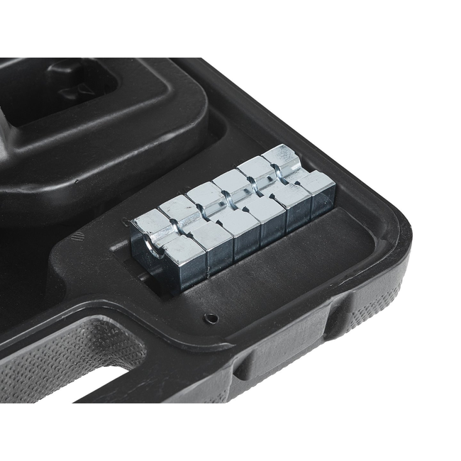 GEKO Hydraulische kabelperstang 4-70 mm² tot 6 ton, 14 persmatrijzen en koffer