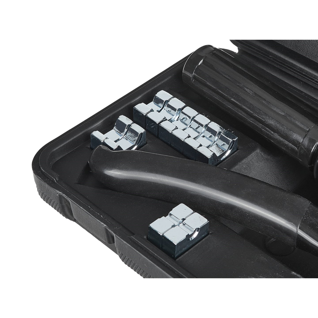 GEKO Hydraulische kabelperstang 4-70 mm² tot 6 ton, 14 persmatrijzen en koffer