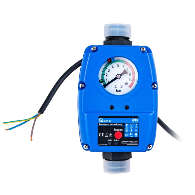 GEKO Pompdrukregelaar met droogloopbeveiliging, 230 V 1,1 kW, start 1-6 bar, IP65