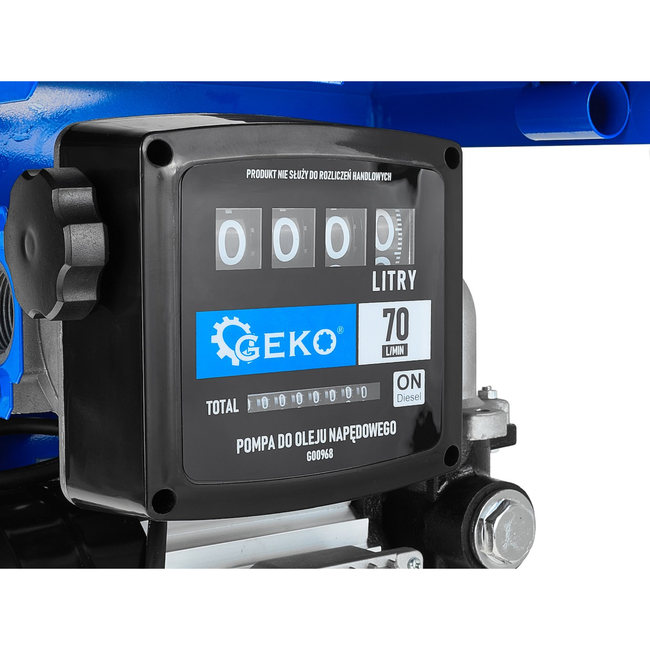 GEKO Dieselpomp set 70 l/min 900 W met teller, automatisch vulpistool en slangen 2 m en 4 m