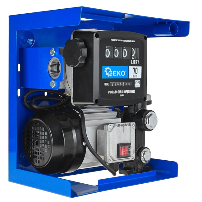 GEKO Dieselpomp set 70 l/min 900 W met teller, automatisch vulpistool en slangen 2 m en 4 m