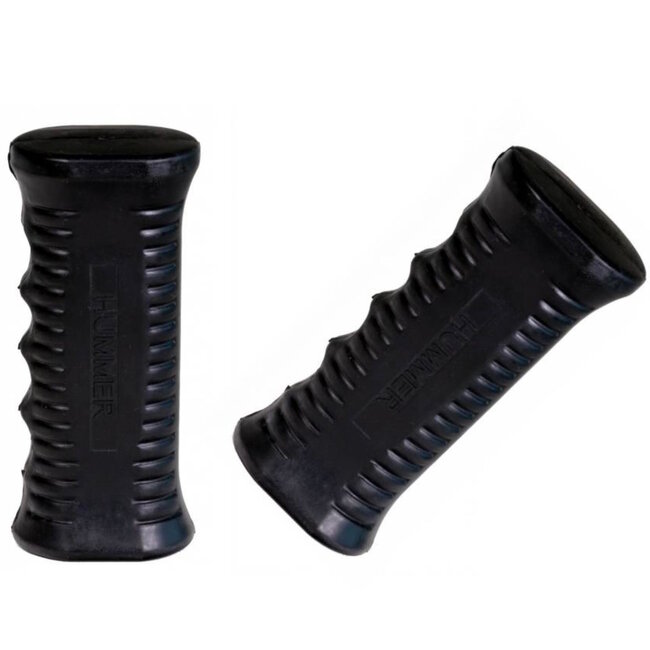 Hummer Ovale kruiwagen handvatten 30 mm van zwart foam met extra grip, set van 1 paar