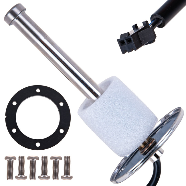 GEKO Brandstofniveausensor voor kachel met vlotterbuis, pakking en schroeven, voor G80430/G80431