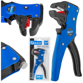 GEKO Zelfinstellende kabelstripper 0,5-6 mm² met kniptang, instelbare striplengte voor installaties