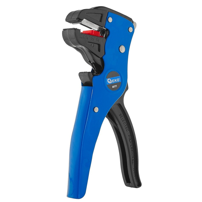 GEKO Zelfinstellende kabelstripper 0,5-6 mm² met kniptang, instelbare striplengte voor installaties