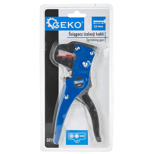 GEKO Zelfinstellende kabelstripper 0,5-6 mm² met kniptang, instelbare striplengte voor installaties