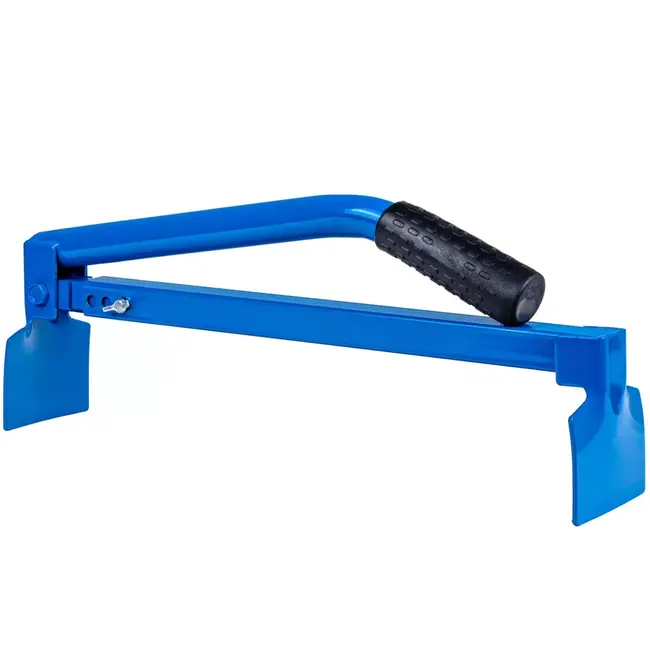 GEKO Verstelbare baksteen- en blokkenklem 40–67 cm, stalen bek en antislip handgreep