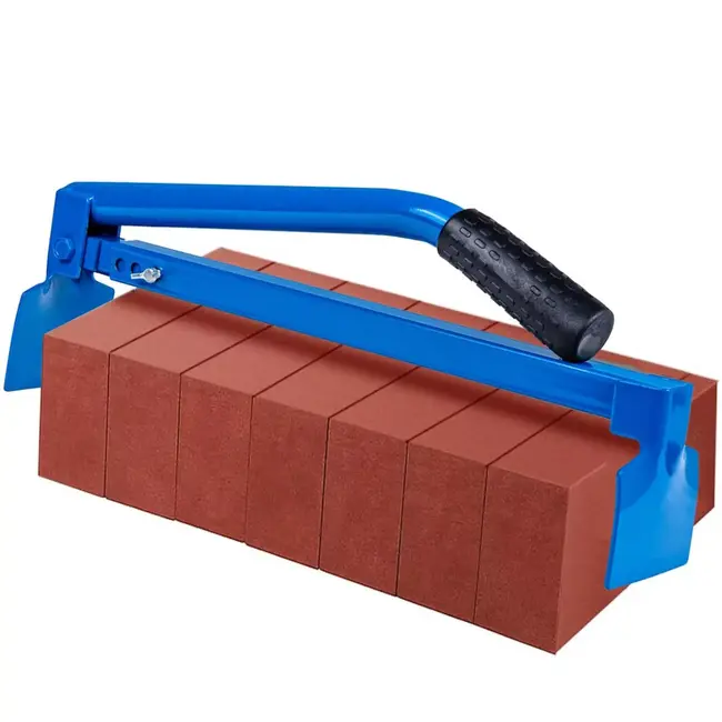 GEKO Verstelbare baksteen- en blokkenklem 40–67 cm, stalen bek en antislip handgreep