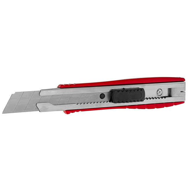 Tvardy Professioneel metalen afbreekmes 18 mm met SK5 mesblad en riemclip, per stuk