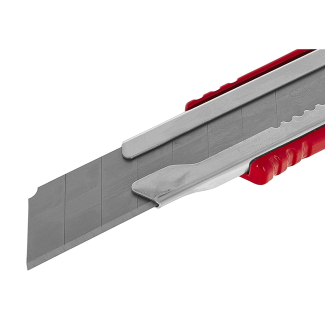 Tvardy Professioneel metalen afbreekmes 18 mm met SK5 mesblad en riemclip, per stuk