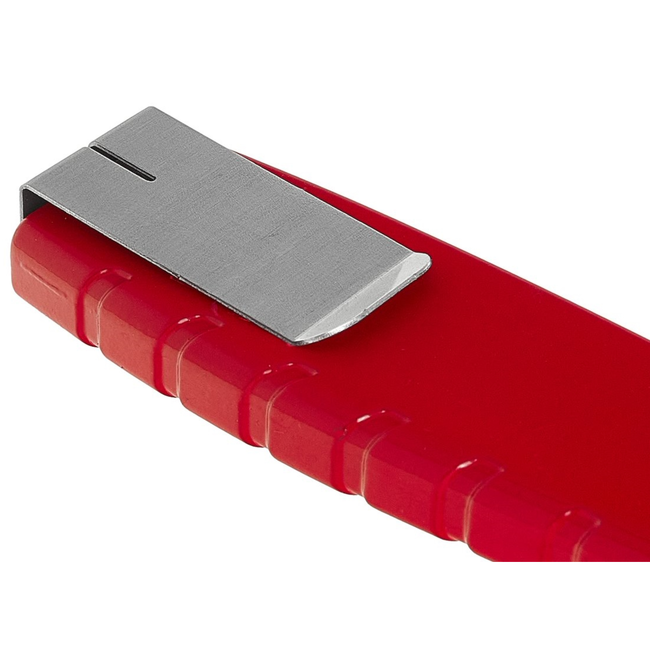 Tvardy Professioneel metalen afbreekmes 18 mm met SK5 mesblad en riemclip, displaydoos