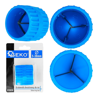 GEKO Dubbelzijdige buisontbramer 5-38 mm, ontbraamt binnen en buiten snel voor strakke koppelingen