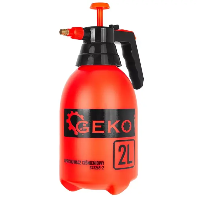 GEKO Handdrukspuit 2 liter - Oranje - Met verstelbare sproeikop