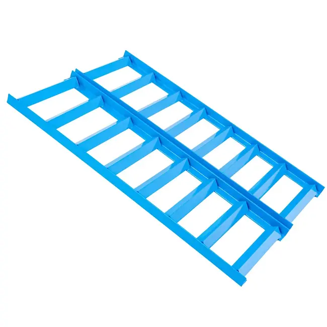 GEKO Set oprijplaat verlengers 80 cm, 26 cm breed, met montagehaak, staal 3 mm