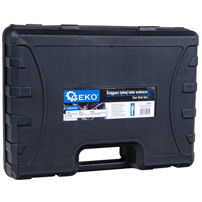 GEKO Professionele persset achterste draagarmrubbers, zonder draagarm demonteren, in koffer