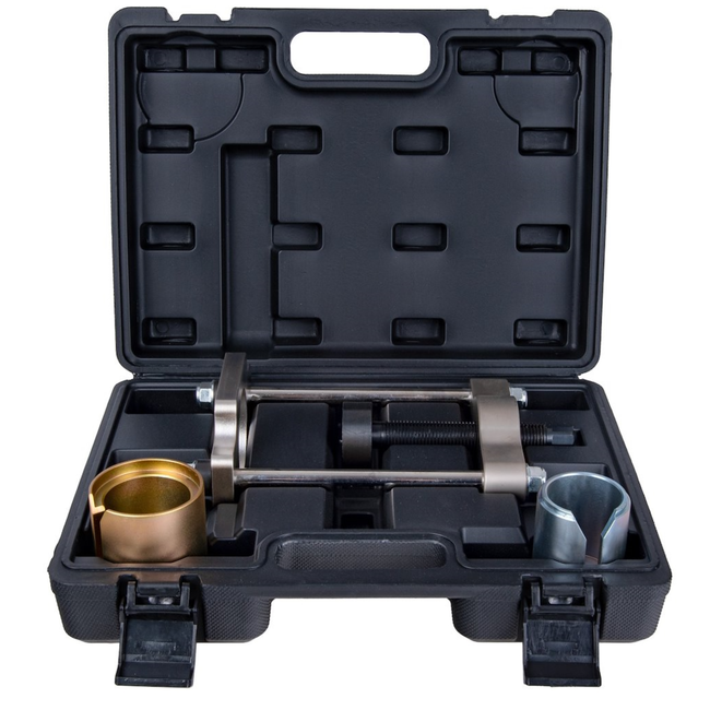 GEKO Professionele persset achterste draagarmrubbers, zonder draagarm demonteren, in koffer