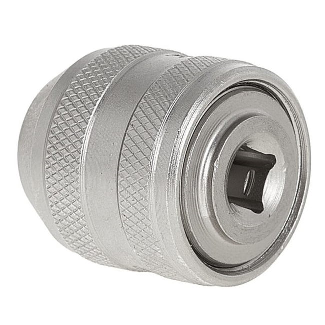 Tvardy Tapadapter 1/4" voor M5-M12 tappen van CrV staal, stevige klemming zonder speling