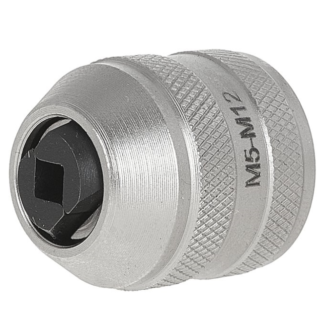 Tvardy Tapadapter 1/4" voor M5-M12 tappen van CrV staal, stevige klemming zonder speling